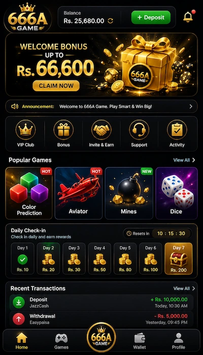666A Game Dasboard image
