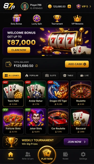 87P Game Dashboard image