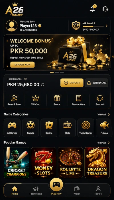 A26 Game Dashboard image