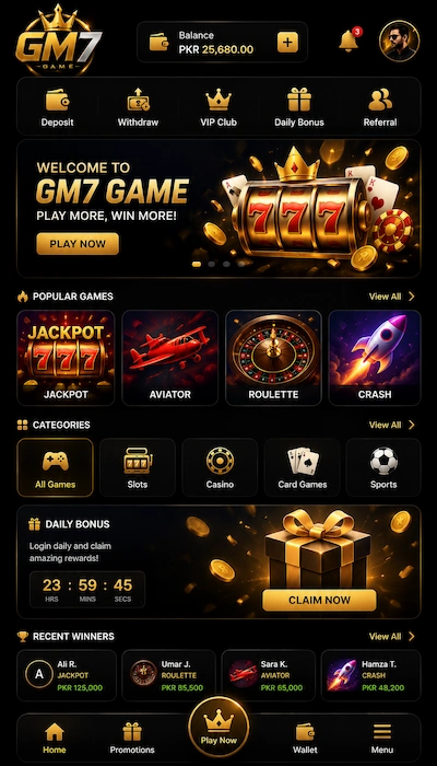 GM7 Game Dasboard image