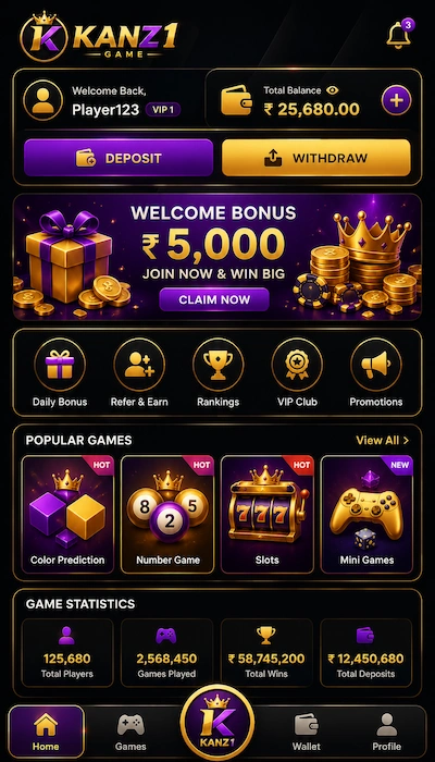 KANZ1 Game Dasboard image
