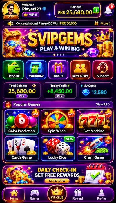 SVIPGEMS Game Dashboard image image